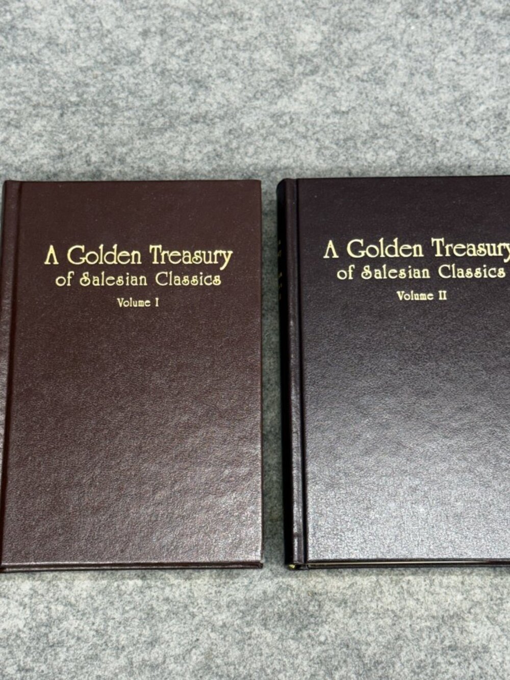 A Golden Treasury of Salesian Classics Hardcover 2000 Gold Gilded Vol I & II